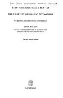 Cover for First grammatical treatise