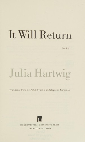 Cover for It will return