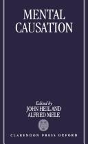 Cover for Mental causation