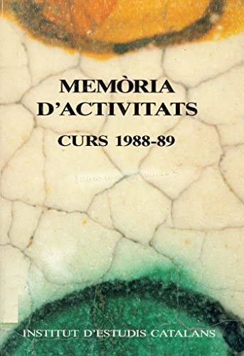 Cover for Memoria d'activitats. Curs 1988-1989
