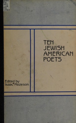 Cover for Ten Jewish American poets