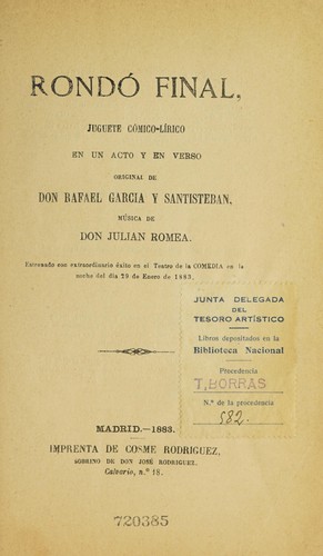 Cover for Rondó final