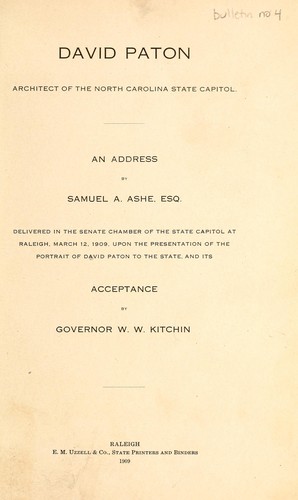 Cover for Publications of the North Carolina Historical Commission