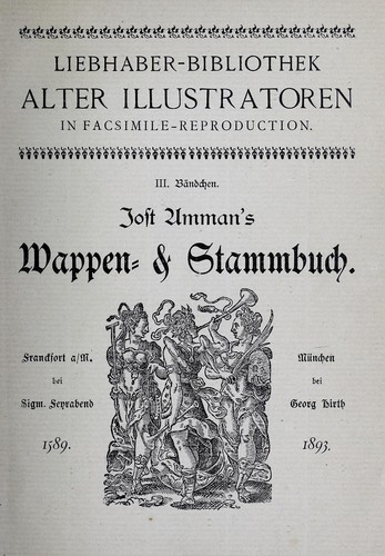 Cover for Jost Amman's Wappen- & Stammbuch