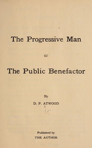Cover for The progressive man