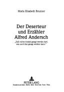 Cover for Der Deserteur und Erzähler Alfred Andersch