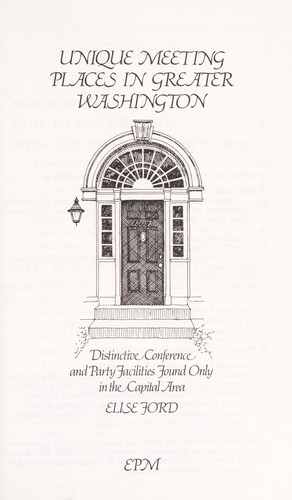 Cover for Unique meeting places in Greater Washington