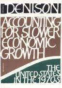 Cover for Accounting for Slower Economic Growth
