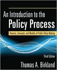 Cover for An introduction to the policy process