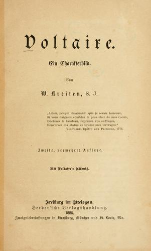 Cover for Voltaire
