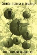 Cover for Chemical ecology of insects