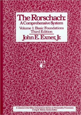 Cover for 3 Volume Set (Set consists of Vol. 1 3rd Edition; Vols. 2 & 3 2nd Edition), The Rorschach