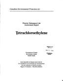 Cover for Tetrachloroethylene.