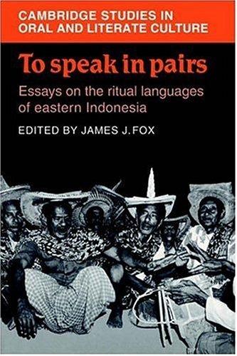 Cover for To Speak in Pairs
