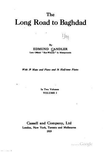 Cover for The long road to Baghdad