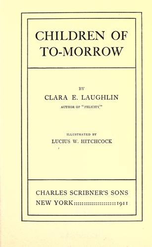 Cover for Children of to-morrow