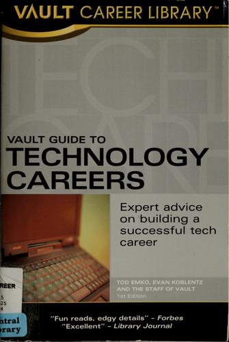 Cover for Vault guide to technology careers