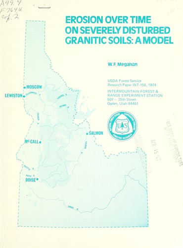 Cover for Erosion over time on severely disturbed granitic soils