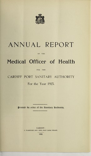 Cover for [Report 1925]