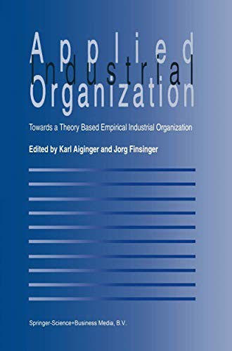 Cover for Applied Industrial Organization