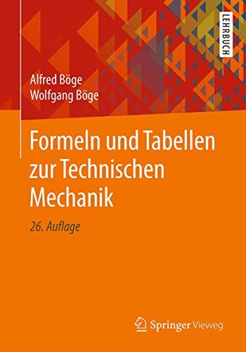 Cover for Formeln und Tabellen zur Technischen Mechanik