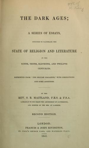 Cover for The dark ages
