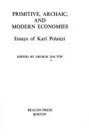 Cover for Primitive, Archaic, and Modern Economies