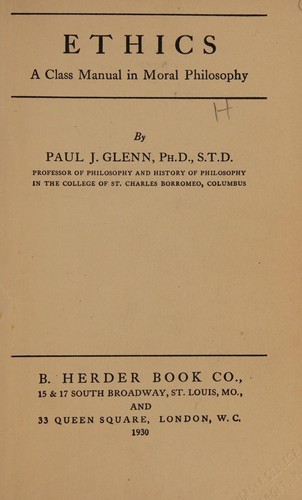 Cover for Ethics