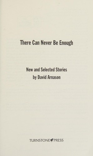 Cover for There can never be enough