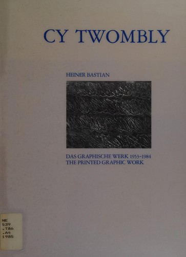 Cover for Cy Twombly