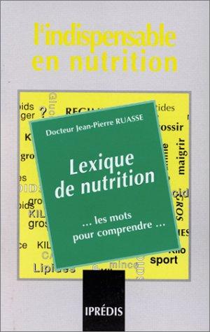 Cover for Lexique de nutrition 
