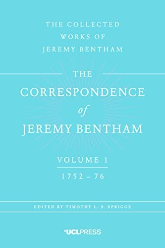 Cover for Correspondence of Jeremy Bentham, Volume 1