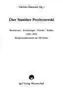 Cover for Über Stanislaw Przybyszewski