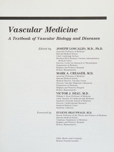 Cover for Vascular Medicine