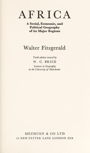 Cover for Africa