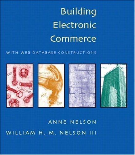 Cover for Building Electronic Commerce with Web Database Constructions (With CD-ROM)