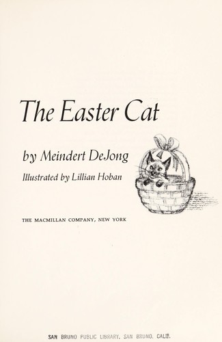 Cover for The Easter cat.