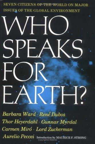 Cover for Who speaks for earth?