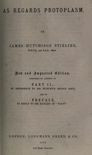 Cover for As regards protoplasm
