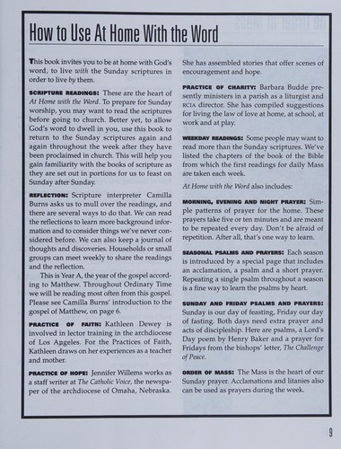 Cover for At Home With the Word, 1996