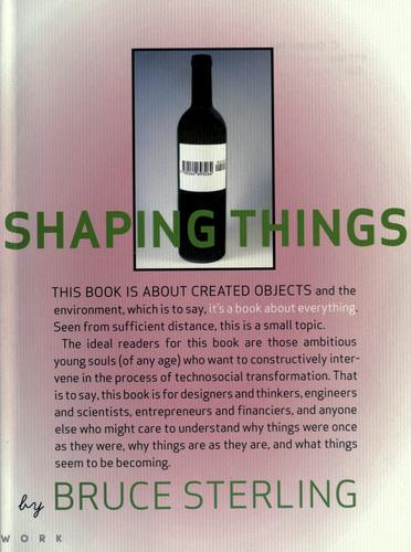Cover for Shaping things