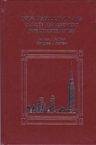 Cover for Total Productivity and Quality Management for Construction