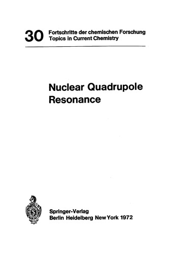 Cover for Nuclear quadrupole resonance =