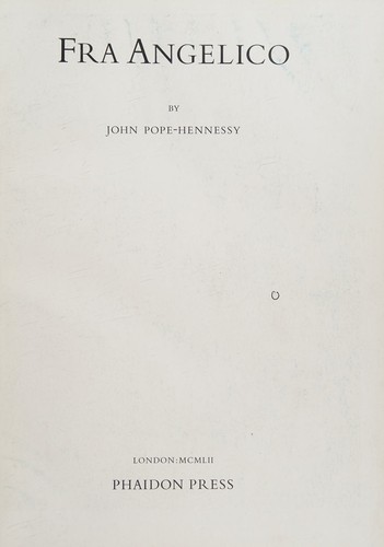 Cover for Fra Angelico