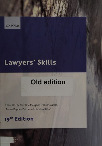 Cover for Lawyers' Skills