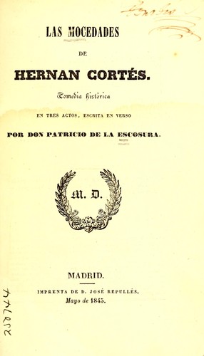 Cover for Las mocedades de Hernán Cortés