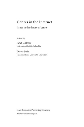 Cover for Genres in the Internet