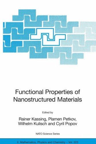 Cover for Functional Properties of Nanostructured Materials (NATO Science Series II: Mathematics, Physics and Chemistry)
