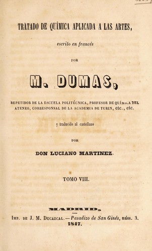 Cover for Tratado de qu©Ưmica aplicada a las artes ...