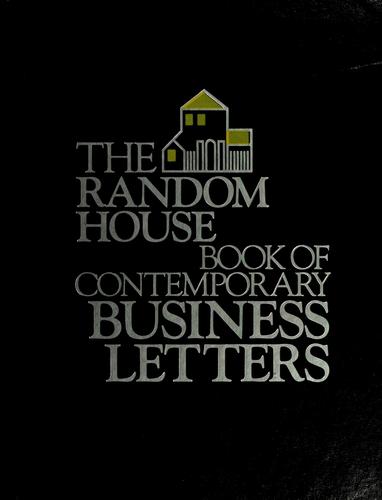 Cover for The Random House book of contemporary business letters